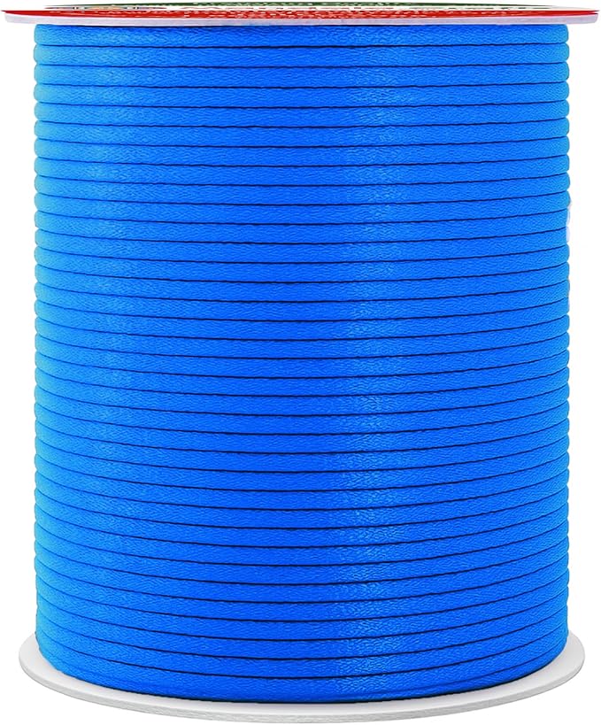 Mandala Crafts 2mm 109 Yards Deep Sky Blue Cotton Waxed Cord by MandalaCrafts