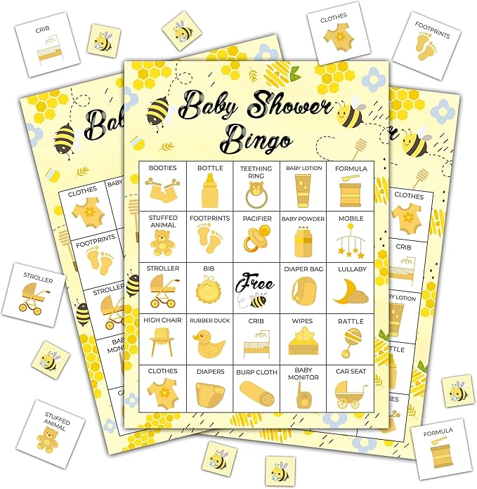Baby Shower Bingo by Disfuco