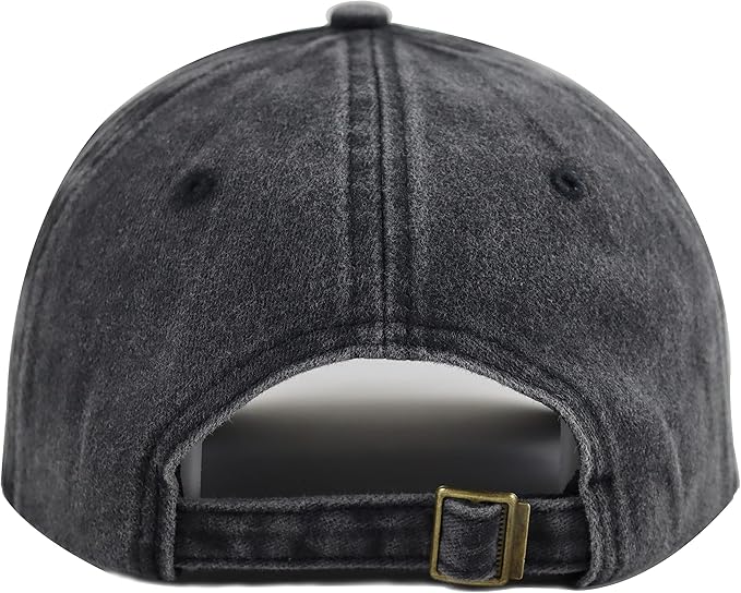 Funny Life is Better in The Garden Hat, Unisex Adjustable Cotton Denim Embroidered Baseball Caps