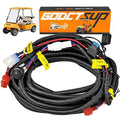 Upgrade Golf Cart Light Wire Harness for Club Car DS&EZGO TXT RXV&Yamaha Models, 12V Universal Golf Cart Headlight Taillight Harness with Fuse, Plug and Play
