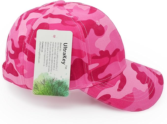 UltraKey Mens Womens Army Military Baseball Cap Camouflage Hats for Hunting Fishing Outdoor Activities