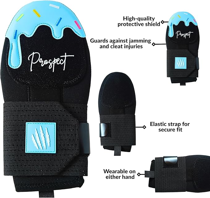 Baseball Sliding Mitt - Youth and Adult Sizes - Drippy Accessory Gingerbread Man, Ice Cream, Miami Color, Left & Right Hands, Hand and Wrist Protection