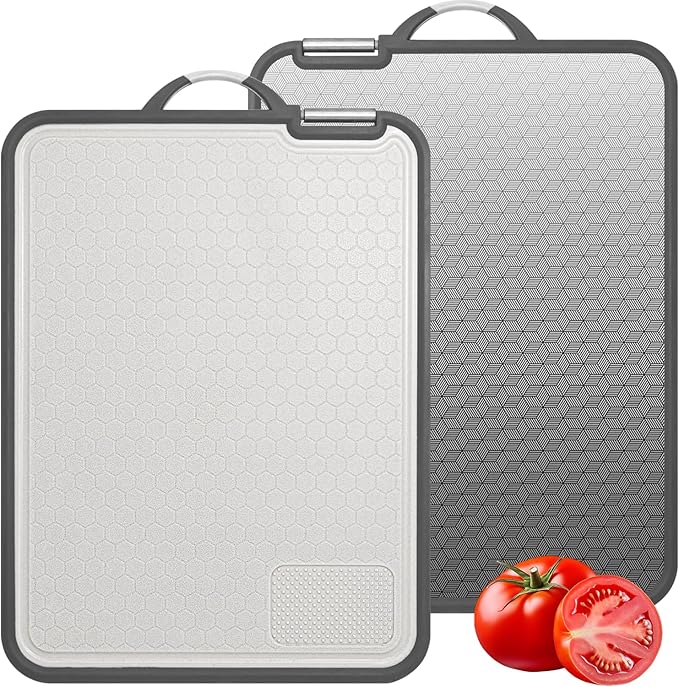 Cutting Board Double Sided, Large Size+Small Size, Food Grade Stainless steel - Image 8