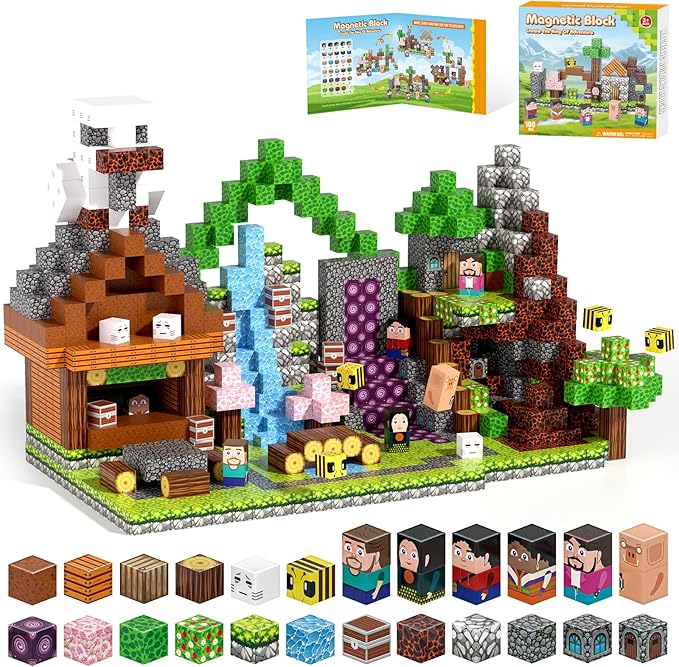 Magnetic Blocks, Magnetic Building Blocks Gryxpox, Magnet Tiles by GRYXPOX-BuildMagwonderWorlds