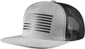 UALON Baseball Cap, Snapback Trucker Hat for Men & Women with American Flag and Adjustable, Breathable Mesh, Flat Bill Hats