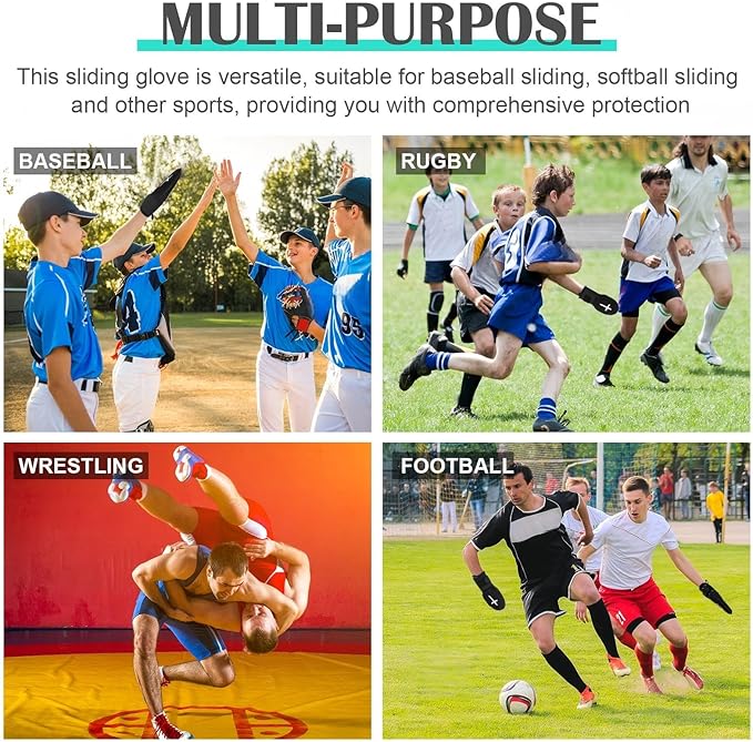 Geyoga Christian Sliding Mitt Cross Baseball Softball Religious Glove Sliding Mitt Baseball Guard Accessories and Protective Gear Left/Right Hands - Hand and Wrist Protection