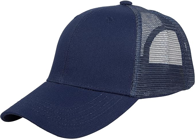 Falari Trucker Hat Baseball Cap Structured Plain Design 6 Panel, Adjustable Size