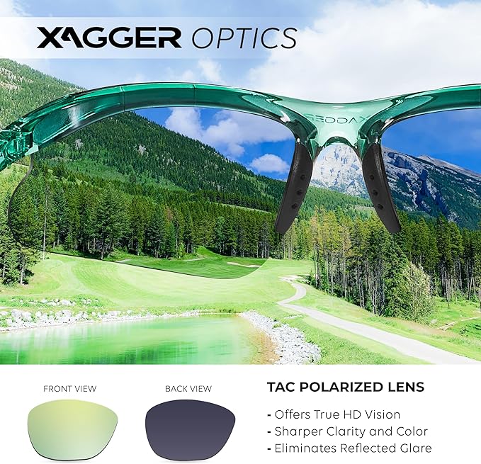 Xagger Kids Youth Polarized Sports Sunglasses for Boys Girls Baseball Softball Glasses TR90 Frame