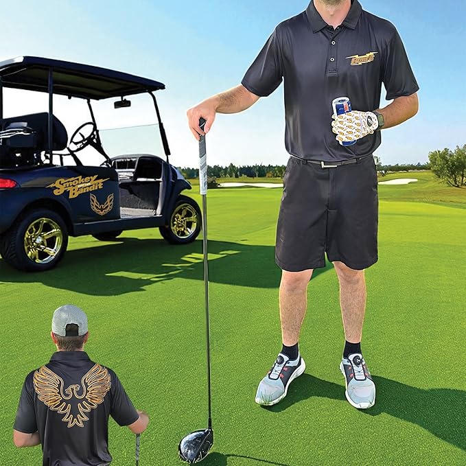 Funny Parody Golf Polo Shirt – Fun Movie Performance Quick Dry UPF Sun Protection Moisture Wicking Casual Wear Shocker Golf