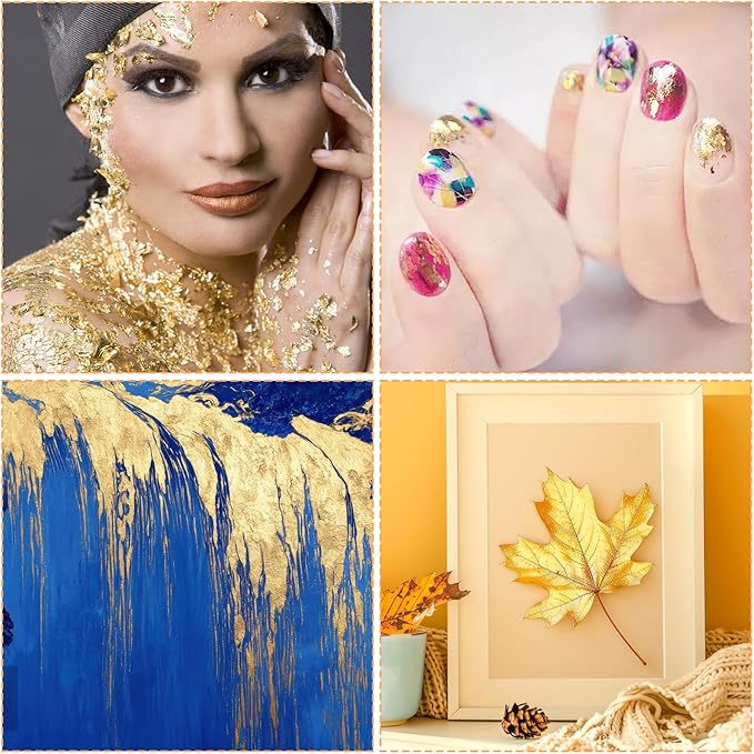 100 Pcs 5.5" X 5.5" Gold Leaf Sheets - Image 7
