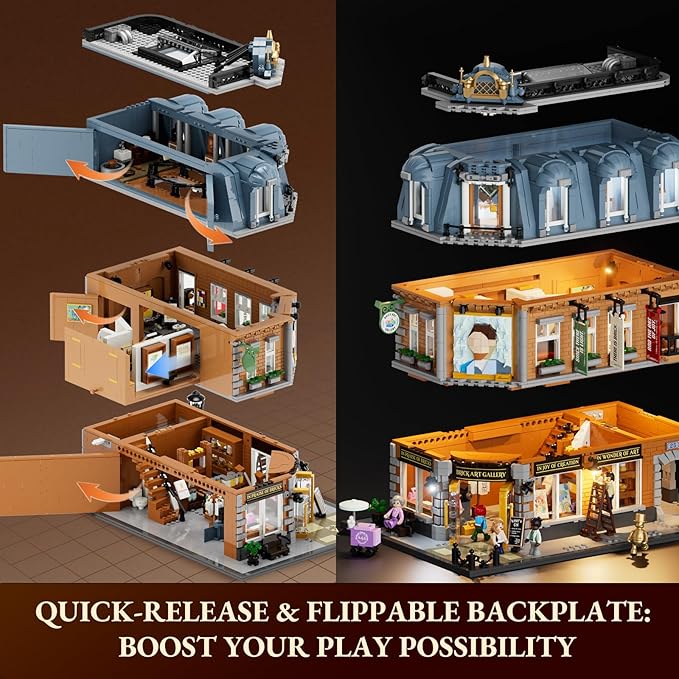 Brick Art Gallery Lighting Building Bricks Set - Image 3
