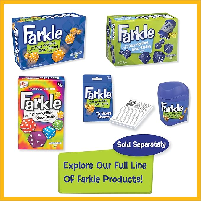 Farkle Classic Dice Games – Kids, Family Games, Travel Game, Adult Games - Image 6