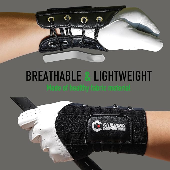 GAIARENA Golf Wrist Training Aid Wrist Hinge Trainer Brace, Effective Golf Swing Training Equipment to Correct Wrist Angle Swing Posture & Develop Muscle Memory for Beginner Golfers【Patent Pending】