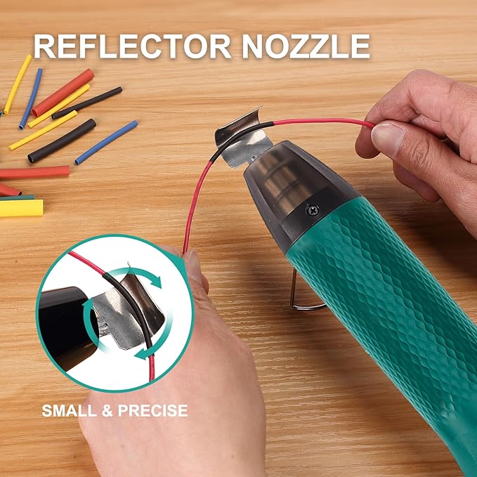 Heat Gun 350W with Dual Temp 392°F & 662°F and 2 Nozzles, Fast Heat Hot Air Gun - Image 6