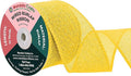 Mandala Crafts Yellow Burlap Wired Ribbon 2.5 Inches Wide Jute Ribbons by MandalaCrafts