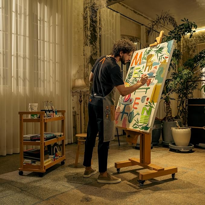 MEEDEN Large Art Easel for Painting: Solid Beech Wood Heavy Duty Artist Easel - Image 6