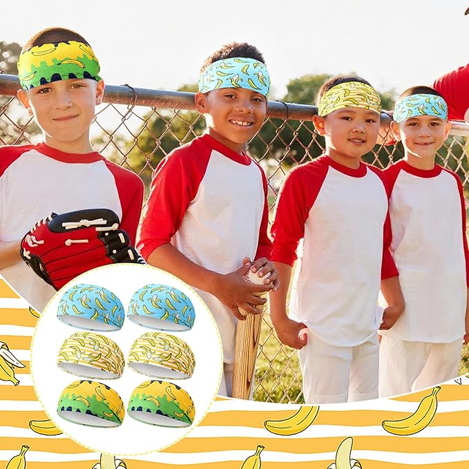 Suncalla Teenager Baseball Headband Elastic Polyester Sweatband Multi Color for Basketball Football Golf Headscarf Baseball Stuff Women Men Accessory Team Gift