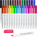 Shuttle Art Permanent Marker, 30 Colors Ultra Fine Point, Works on Plastic by ShuttleArt