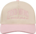 MIRMARU Two-Tone Vintage Canvas Trucker Hats for Men & Women, Adjustable Size Baseball Caps with Trendy Embroidered Design