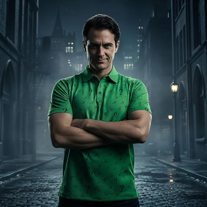 Funny Parody Golf Polo Shirt – Fun Movie Performance Quick Dry UPF Sun Protection Moisture Wicking Casual Wear Shocker Golf