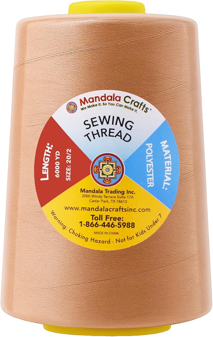 Mandala Crafts 4 Pack of Serger Threads Cones Spools - Image 4