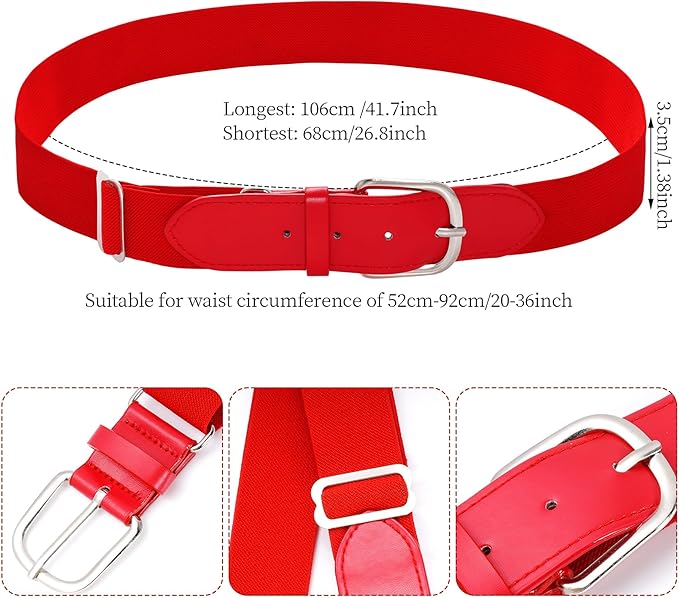 Dxhycc Youth Baseball Socks and Belt Combo Set Softball Baseball Socks and Elastic Waist Belt for Youth Boys Girls