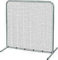 CHAMPRO Steel Frame Field Screen, Baseball/Softball Practice Net and Backstop, 10' x 10' Green Polyethylene (PE) Net