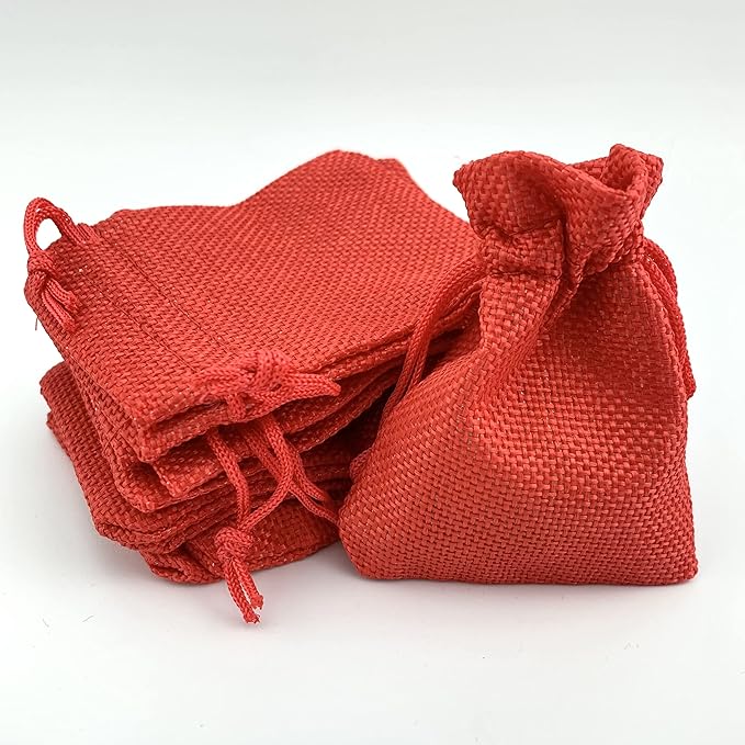 Palmhomee Pack Of 25 Burlap Gift Bags by Palmhomee