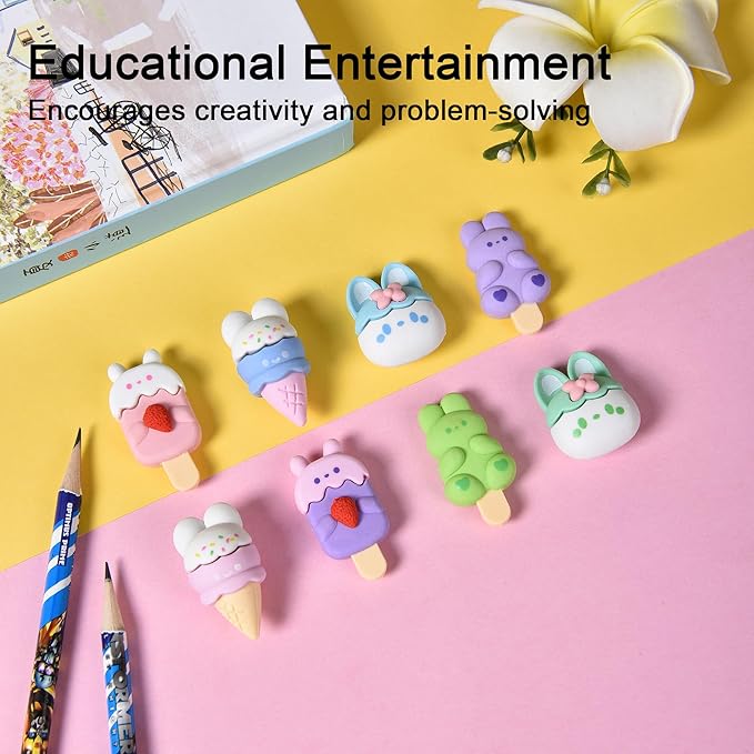 HILAZA 16 Pcs Ice Cream Erasers - Image 4