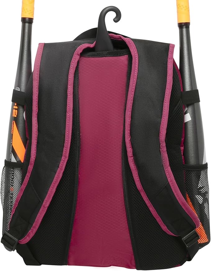 Athletico Youth Baseball Bag - Bat Backpack for Baseball, T-Ball & Softball Equipment & Gear | Holds Bat, Helmet, Glove | Fence Hook