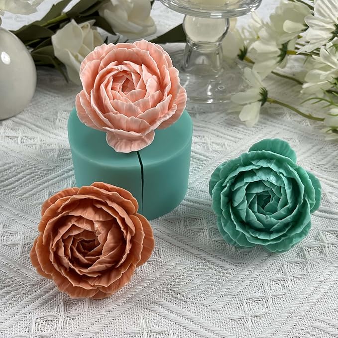 3D Flower Silicone Mold for Decorating Resin Flower Crafts, Peony Molds Mould - Image 4