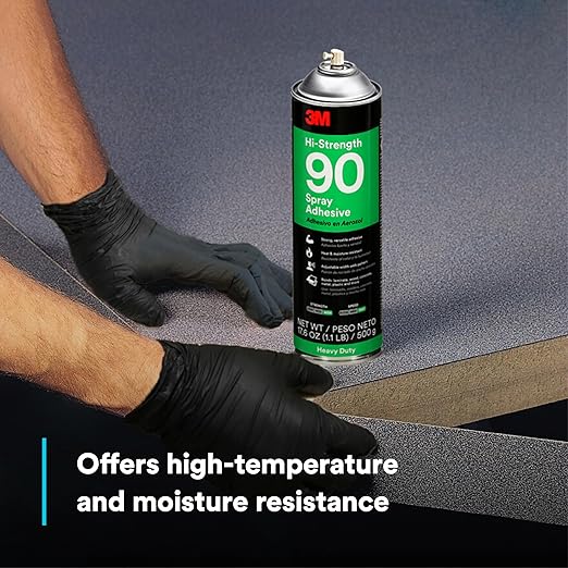 3M Hi-Strength 90 Spray Adhesive, Bonds Laminate, Net Wt 12.23 oz - Image 5