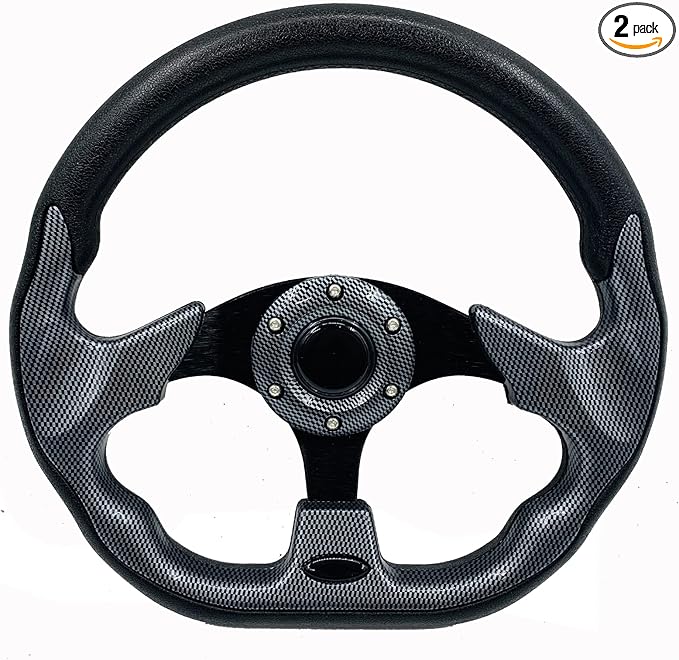 Universal Golf Cart Steering Wheel for EZGO RXV & TXT, Club Car DS and Club Car Precedent EZGO Yamaha Golf Car Accessories