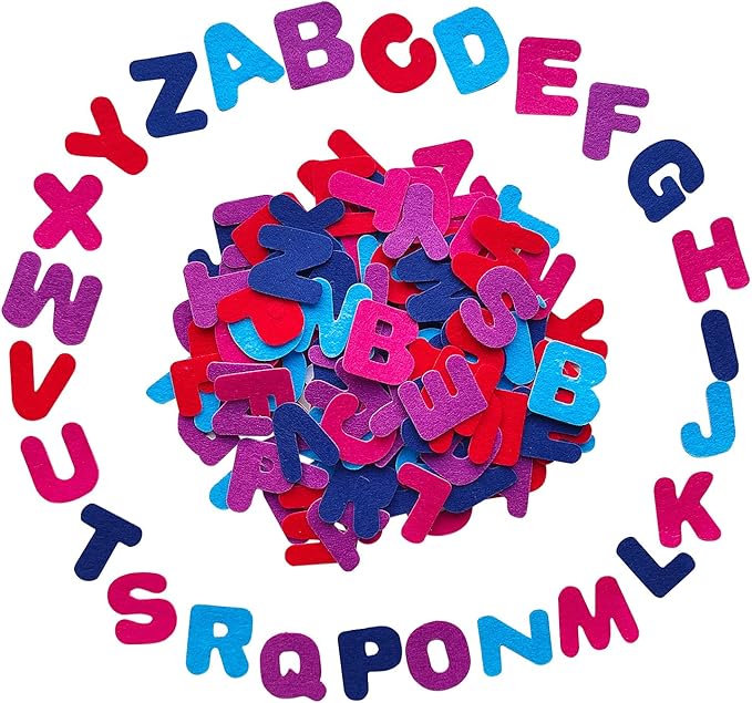 Letter Stickers, Felt Stickers for Kids, Felt Letters for Crafts, Craft - Image 2