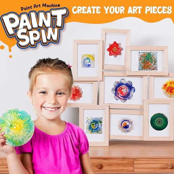 Paint Spin Art Machine Kit for Kids, Arts & Crafts Painting Spinner Toys Kits - Image 4
