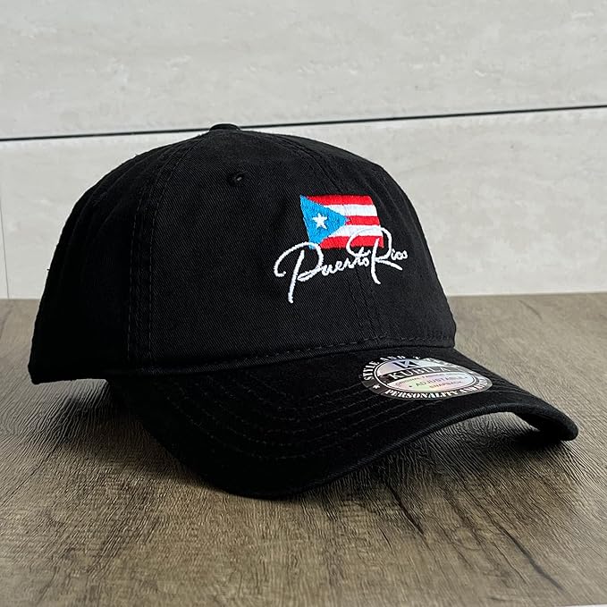 Puerto Rico Hats for Men and Women,Embroidered Dad Hat Adjustable Baseball Cap