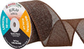 Mandala Crafts Brown Burlap Ribbon 2.5 Inches Wide Jute Ribbons by MandalaCrafts