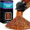 LEOBRO Brown Glitter, 160G/5.64OZ Holographic Chunky Glitter by LEOBRO