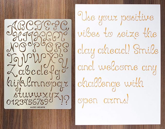 Aleks Melnyk No.44 Pyrography Stencils, Wood Burning 3 PCS Templates, Metal - Image 3