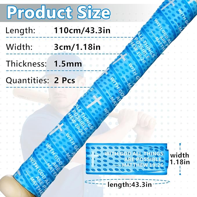 Eyourlife 2/4 Pack Baseball Bat Grip Bat Wraps for Baseball Lifestyle Softball Gifts Pro Feel Non-Slip Elite Batting Grip Tape for Bats Players