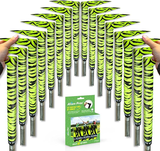Alien Pros Golf Grip Wrapping Tapes - Innovative Golf Club Grip Solution - Enjoy a Fresh New Grip Feel in Less Than 1 Minute