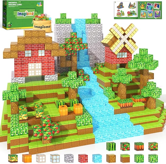 150PCS Magnetic Blocks by Imagiomo