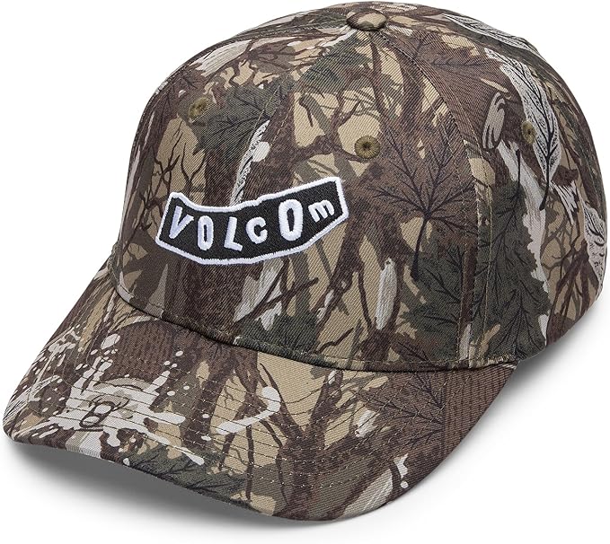 Volcom Unisex Adult Quarter Twill Hat – 6-Panel Adjustable Snapback Baseball Cap with Stone Logo