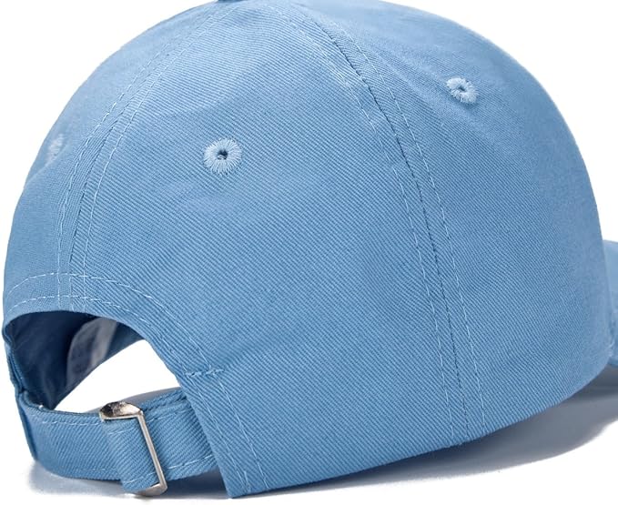 Edoneery Baseball Cap for Kids-Adjustable Washed Cotton Golf Toddler Hat for Boys & Girls