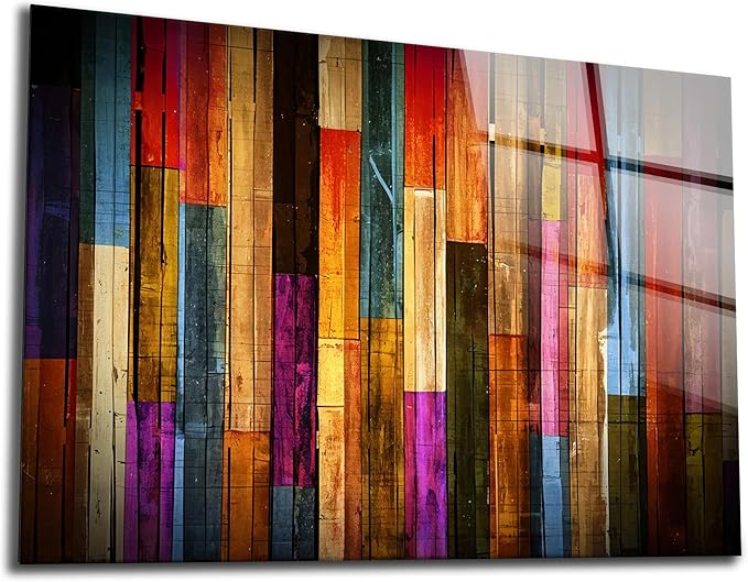 SpiritualHands Painted Wood Glass Printing Wall Art, Glass Wall Art, Home - Image 3