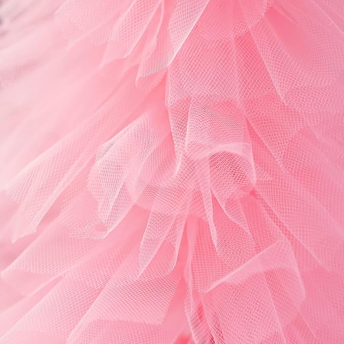 MEEDEE Pastel Tulle Ribbon 6 Rolls Tulle Fabric Spool Ribbon, 6 inch by 25 - Image 5
