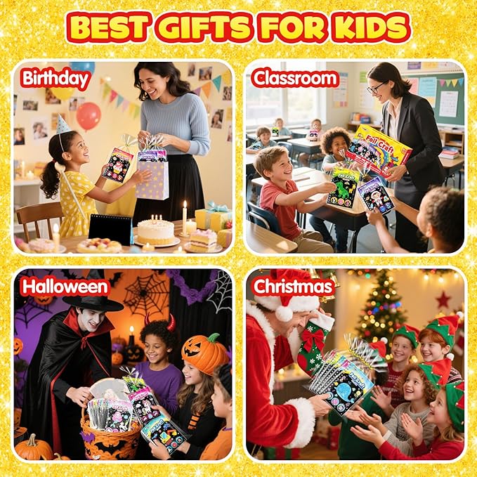 FUNNYB&G Foil Art Party Favors for Kids - Image 8
