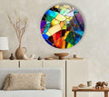 My Photostation.com 31.5'' Diameter Multicolor Round Stained Glass Wall Art by MyPhotostation