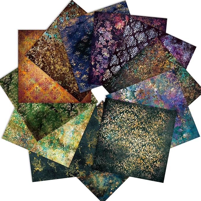 Aesthetic Scrapbook Paper Pad Vintage Patterned Paper 6×6, 24 Sheets - Image 2