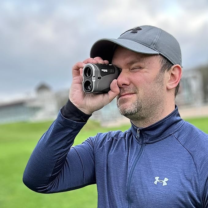 Gogogo Sport Vpro VRP Golf Rangefinder with Slope Switch, 1500/2500 yd, 7X Magnification, Magnet Stripe, ±0.3yd Accuracy, Rechargeable Range Finders for Golfing/Hunting,Golf Accessories